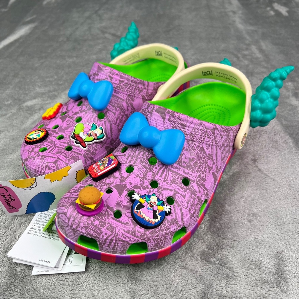 Crocs x The Simpsons "Krusty the Clown" Classic Clog Mens 8 Wmns 10 211107-90H